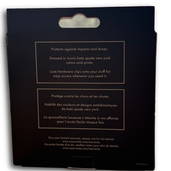 NWT Kate Spade New York AirPods Pro Case City Leopard Black/Gold - Picture 5 of 5